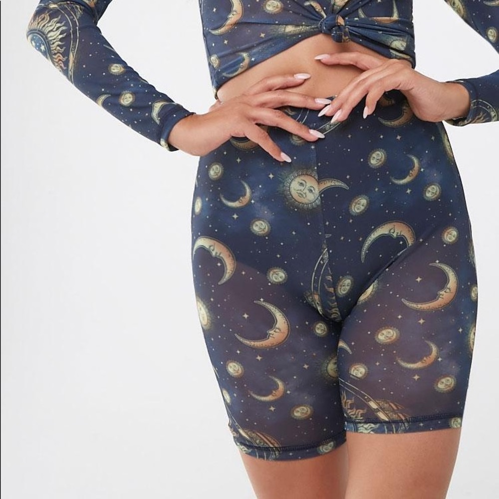 Sun and Moon Bike Shorts